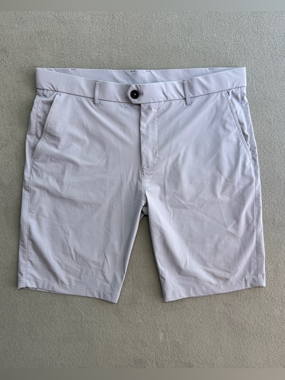 Greyson Montauk Shorts 36 Men Golf Performance Chino 10" Lavender Purple Stretch